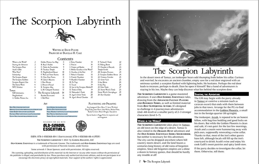 The Scorpion Labyrinth (Old School Essentials)