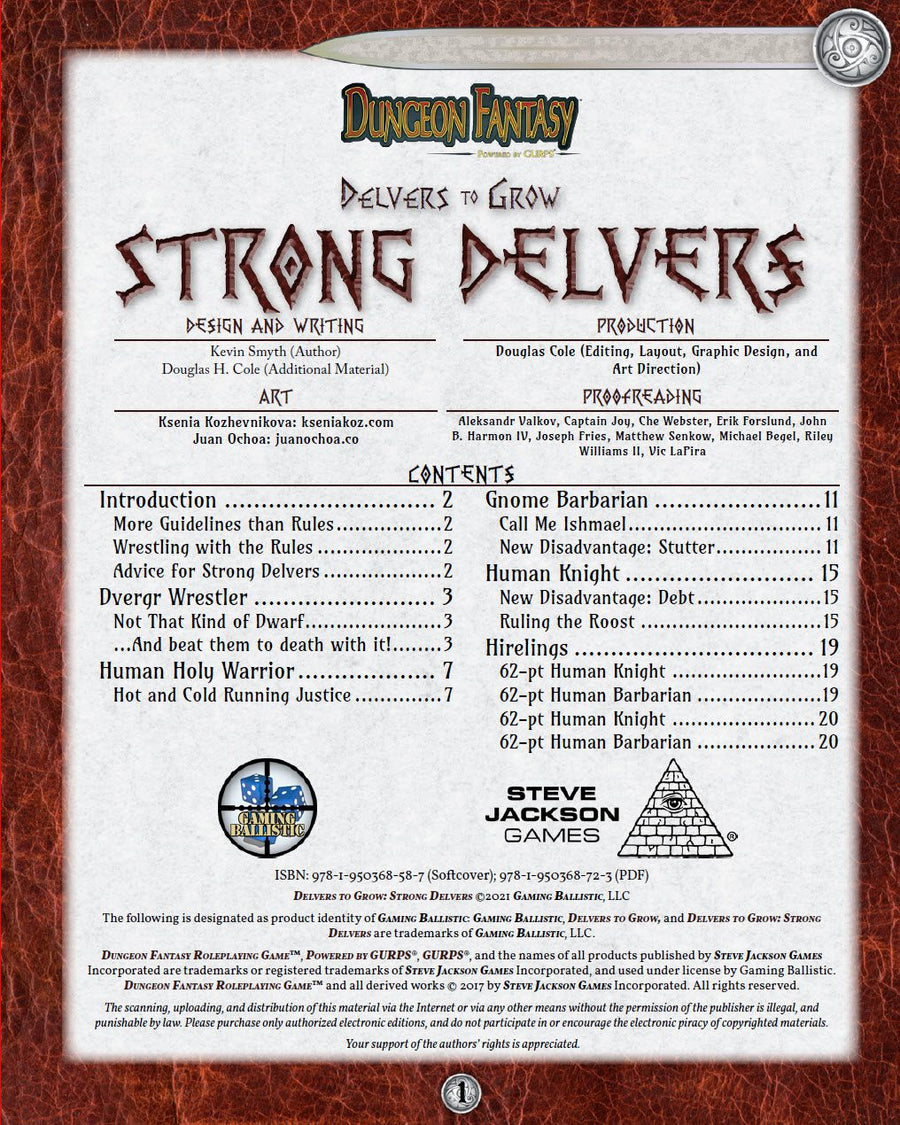 Delvers to Grow: Strong Delvers